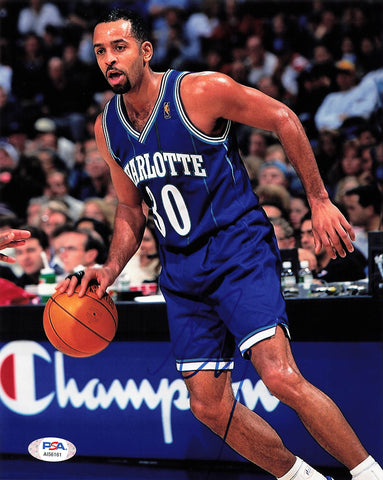 Dell Curry signed 8x10 photo PSA/DNA Charlotte Hornets Autographed