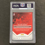 2013-14 Panini Prestige #177 Dennis Schroder Signed Card AUTO PSA Slabbed RC Hawks