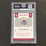 2011-12 NBA Hoops #11 TRISTAN THOMPSON Signed Card AUTO PSA Slabbed Cavaliers