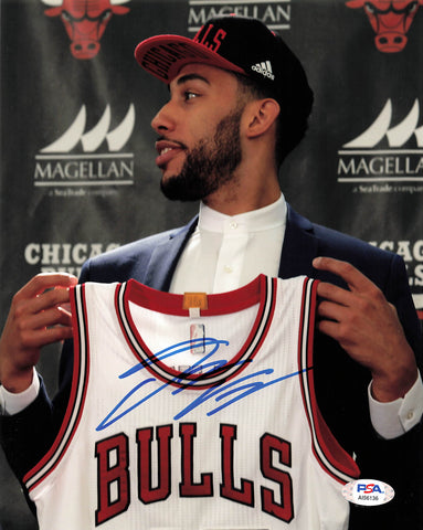 Denzel Valentine signed 8x10 photo PSA/DNA Chicago Bulls Autographed
