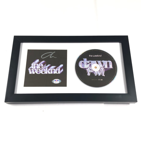 The Weeknd signed Album CD Cover Framed PSA/DNA Autographed