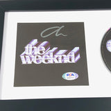 The Weeknd signed Album CD Cover Framed PSA/DNA Autographed