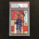 2009-10 Panini Studio #14 James Johnson Signed Card AUTO 10 PSA/DNA Slabbed Bulls