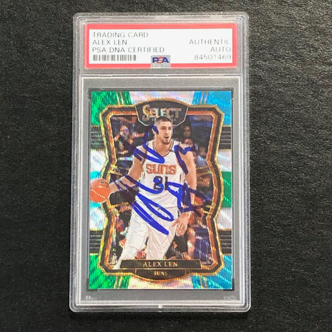 2017-18 Select Basketball #111 Alex Len Signed Card AUTO PSA Slabbed Suns