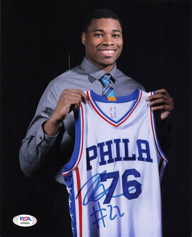 RICHAUN HOLMES signed 8x10 photo PSA/DNA Philadelphia 76ers Autographed