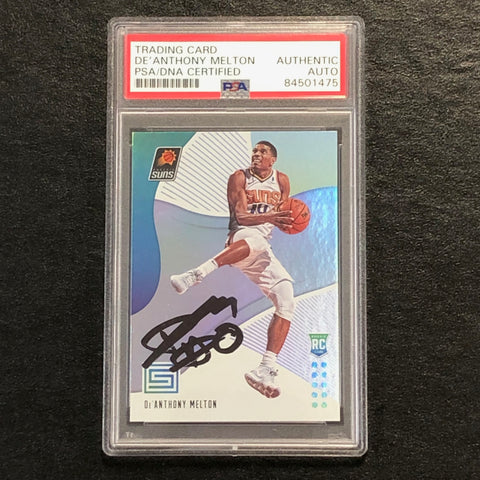 2018-19 Panini Status #135 De'Anthony Melton Signed Card AUTO PSA Slabbed RC Suns