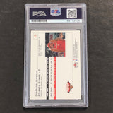 2001 Fleer Premium #15 DerMarr Johnson Signed Card AUTO PSA Slabbed Hawks