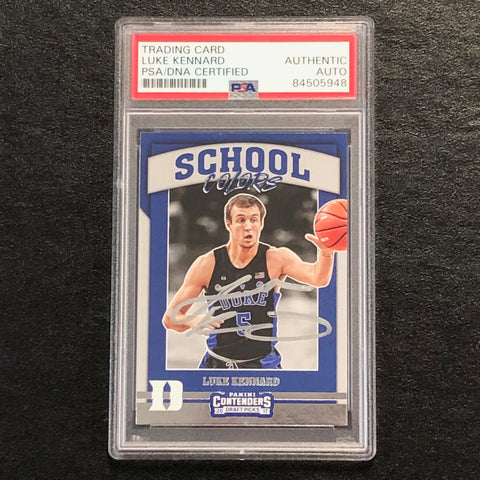 2017-18 Contenders Draft Picks School Colors #17 Luke Kennard Signed Card AUTO PSA Slabbed Duke