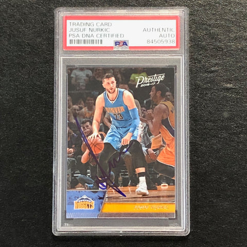 2016-17 Panini Prestige #92 Jusuf Nurkic Signed AUTO PSA Slabbed Nuggets