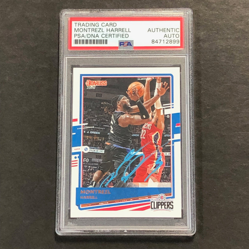 2020-21 Donruss Panini #108 Montrezl Harrell Signed Card AUTO PSA Slabbed Clippers