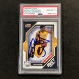 2009-10 Upper Deck Draft Edition #68 Wesley Matthews Signed Card AUTO 10 PSA Slabbed Marquette