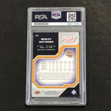 2009-10 Upper Deck Draft Edition #68 Wesley Matthews Signed Card AUTO 10 PSA Slabbed Marquette