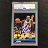 2010-11 Panini Donruss #187 Andray Blatche Signed Card AUTO 10 PSA Slabbed Wizards