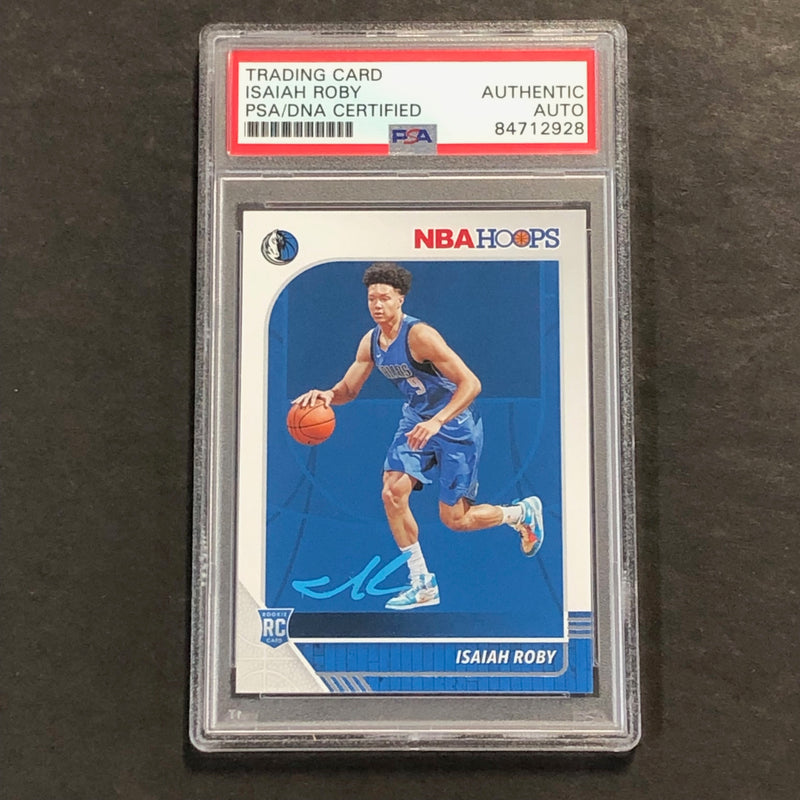 2019-20 Panini NBA Hoops #234 Isaiah Roby Signed Card AUTO PSA Slabbed RC Mavericks