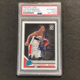 2019-20 OPTIC RATED ROOKIE #174 JUSTIN ROBINSON Signed Rookie Card AUTO PSA Slabbed RC Wizards