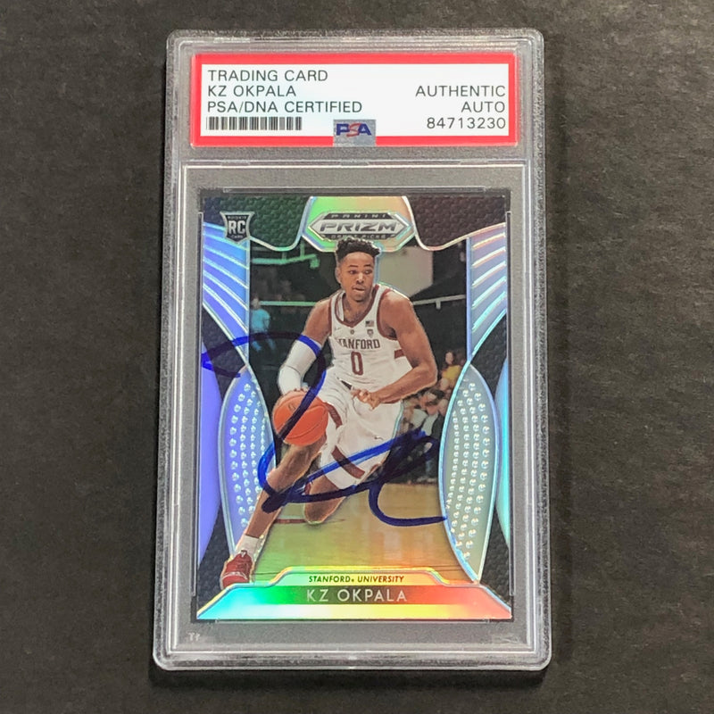 2019 Panini Prizm #97 KZ Okpala Signed Card AUTO PSA Slabbed Heat RC