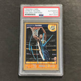 2013-14 NBA Hoops #162 Derrick Favors Signed Card AUTO PSA Slabbed Jazz