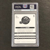 2013-14 NBA Hoops #162 Derrick Favors Signed Card AUTO PSA Slabbed Jazz