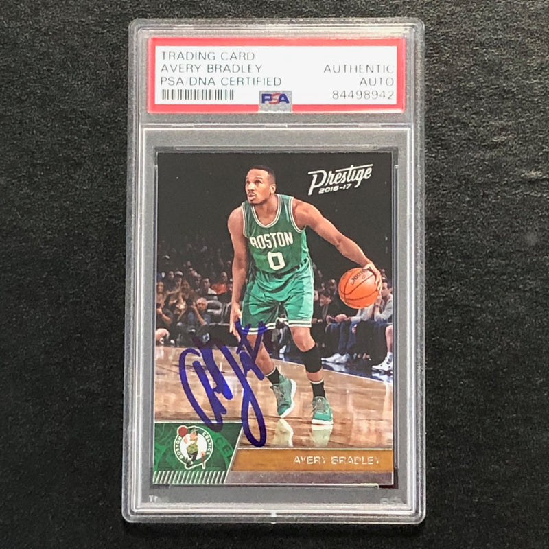 2016-17 Panini Prestige #128 Avery Bradley Signed Card AUTO PSA/DNA Slabbed Celtics