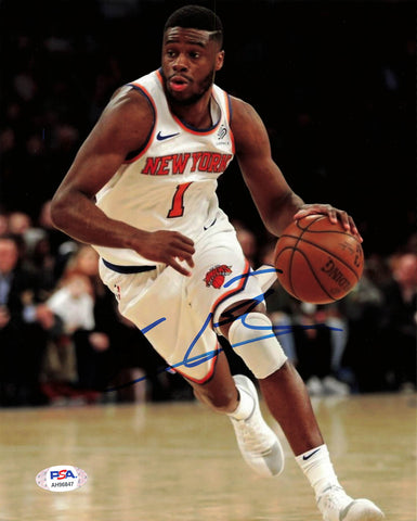 Emmanuel Mudiay signed 8x10 photo PSA/DNA New York Knicks Autographed Jazz