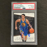 2013-14 Panini Knight School #2 Klay Thompson Signed Card AUTO PSA Slabbed