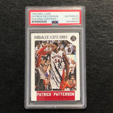 2015-16 NBA Hoops #196 Patrick Patterson Signed Card AUTO PSA Slabbed Raptors