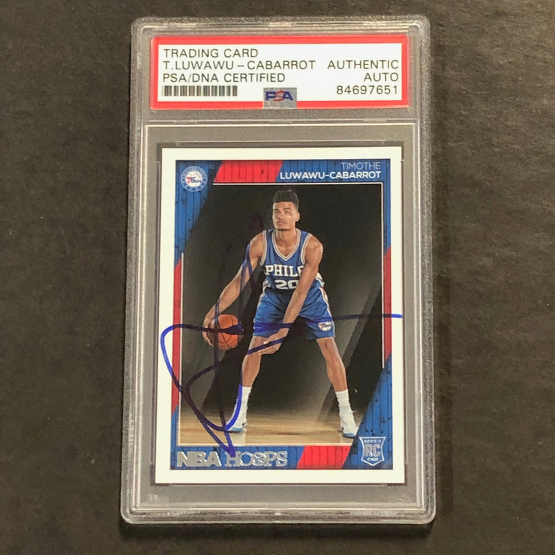 2016-17 NBA Hoops #280 Timothe Luwawu-Cabarrot Signed Card AUTO PSA Slabbed RC 76ers