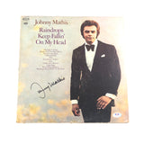 JOHNNY MATHIS LP Vinyl PSA/DNA Raindrops Keep Fallin' on My Head Album autographed