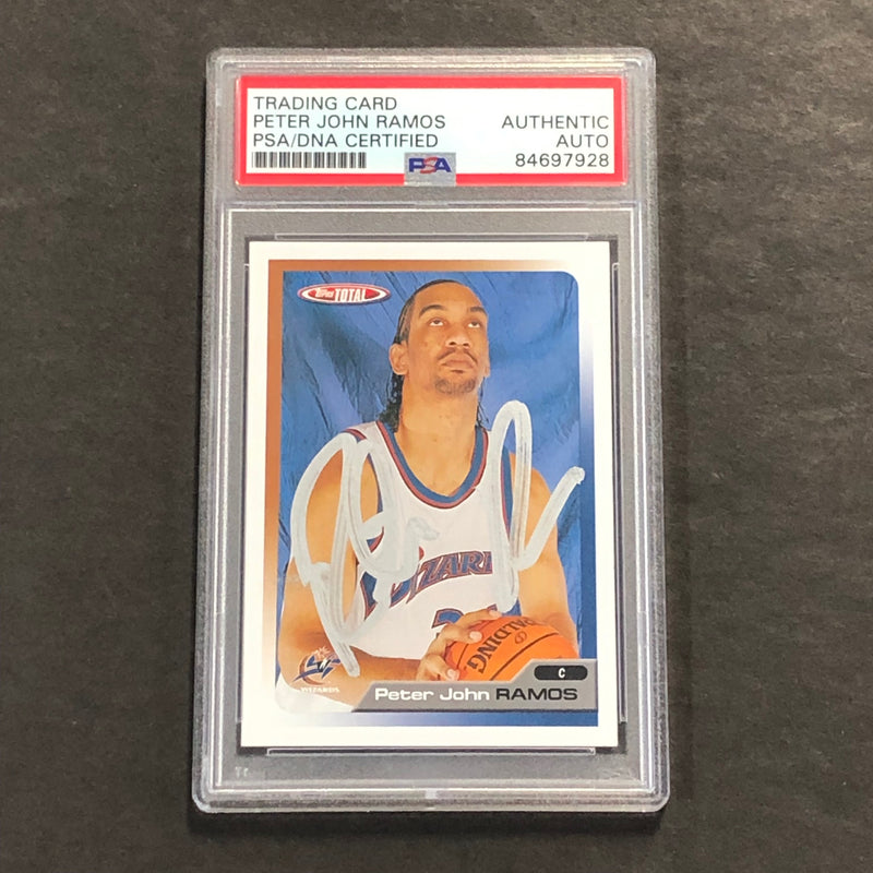 2005-06 Topps #274 Peter John Ramos Signed Card AUTO PSA Slabbed Wizards