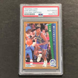 1992-93 Fleer #135 Sam Mitchell Signed Card AUTO PSA/DNA Slabbed Timberwolves