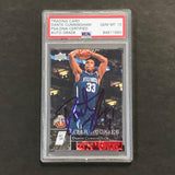 2009-10 Upper Deck #212 Dante Cunningham Signed Card AUTO 10 PSA Slabbed Trail Blazers