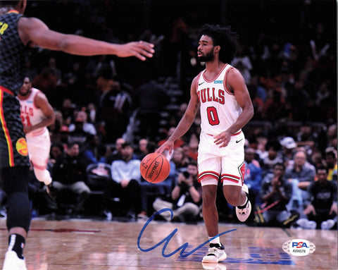 Coby White Signed 8x10 Photo PSA/DNA Chicago Bulls Autographed Rookie