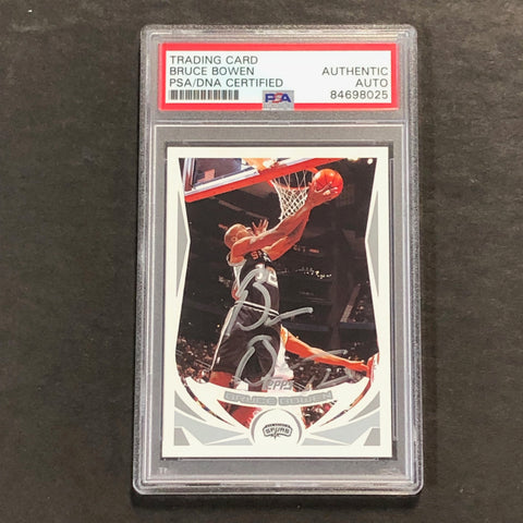 2004 Topps #95 Bruce Bowen Signed Card AUTO PSA Slabbed Spurs