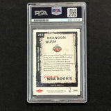2008-09 Fleer Basketball #213 Brandon Rush Signed Card AUTO 10 PSA Slabbed RC Pacers