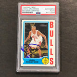 2003-04 Topps #128 Jamal Crawford Signed Card AUTO PSA Slabbed Bulls