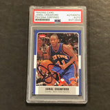 2007-08 Fleer Basketball #75 Jamal Crawford Signed Card AUTO PSA Slabbed Knicks
