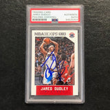 2015 NBA Hoops #13 Jared Dudley Signed Card AUTO PSA Slabbed Wizards