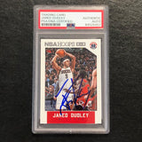 2015 NBA Hoops #13 Jared Dudley Signed Card AUTO PSA Slabbed Wizards