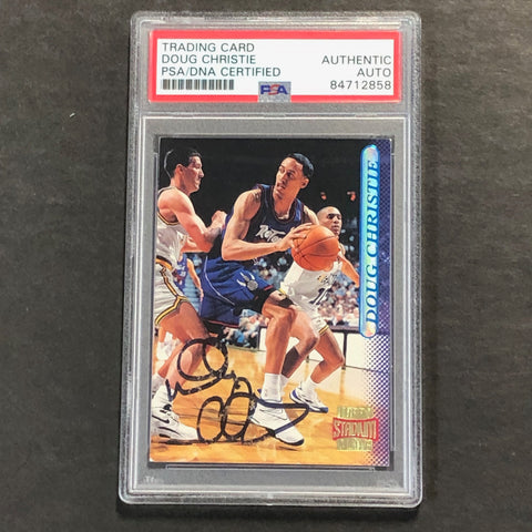 1996-97 Topps Stadium Club #169 DOUG CHRISTIE Signed Card AUTO PSA/DNA Slabbed Raptors