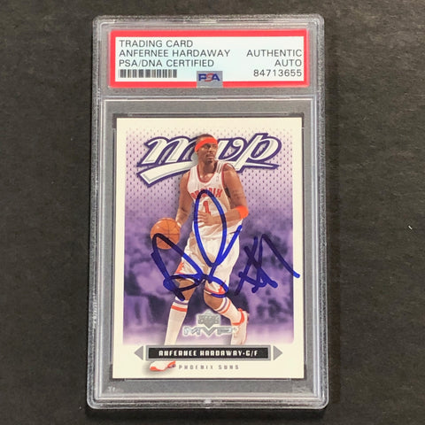 2003-04 Upper Deck MVP # 141 Anfernee Hardaway Signed Card AUTO PSA Suns