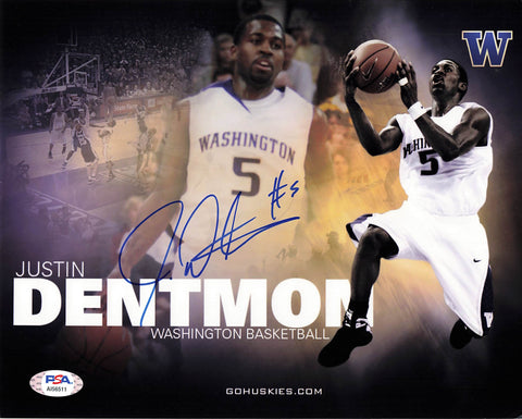 Justin Dentmon signed 8x10 photo PSA/DNA Washington Huskies Autographed