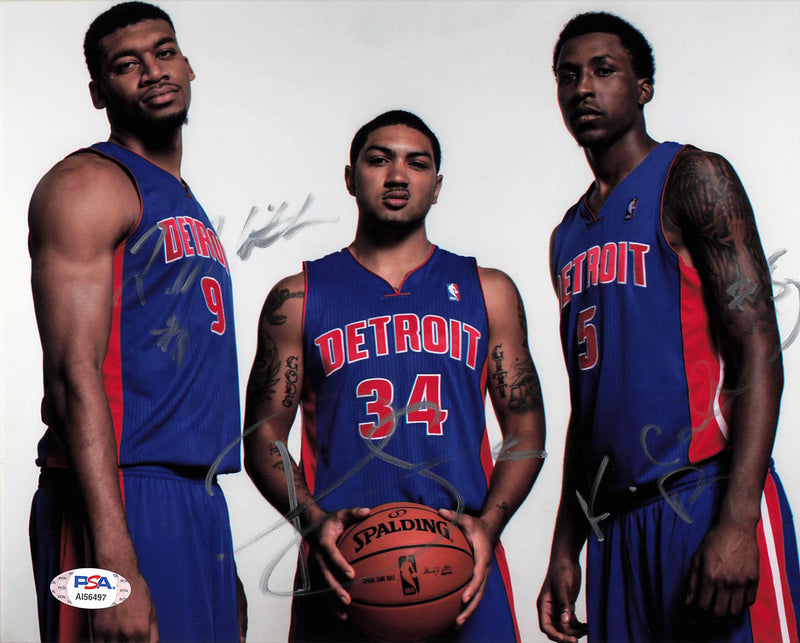 Kentavious Caldwell-Pope Tony Mitchell Peyton Siva Signed 8x10 Photo PSA/DNA