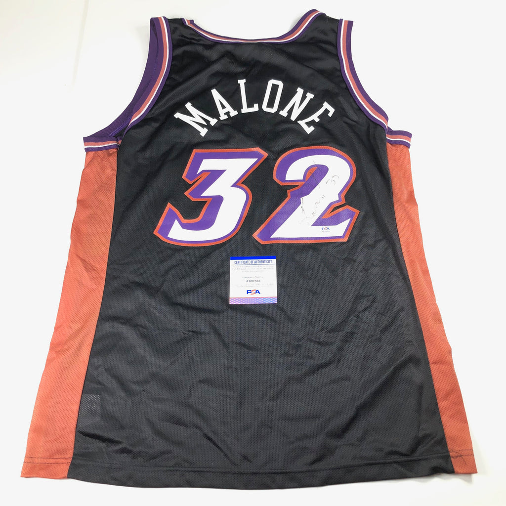 KARL MALONE signed jersey PSA/DNA Utah Jazz Autographed – Golden