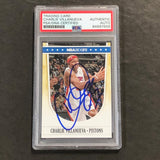 2011-12 NBA Hoops #61 Charlie Villanueva Signed Card AUTO PSA/DNA Slabbed Pistons