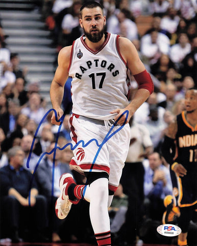 Jonas Valanciunas signed 8x10 photo PSA/DNA Toronto Raptors Autographed