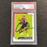 2018-19 NBA Hoops #251 Omari Spellman Signed Card AUTO PSA/DNA Slabbed RC Hawks