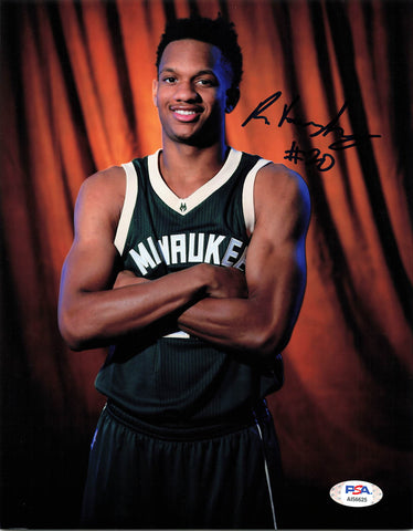 RASHAD VAUGHN signed 8x10 photo PSA/DNA Milwaukee Bucks Autographed