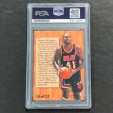 1995 Hardwood Leader #14 Glen Rice Signed Card AUTO 10 PSA Slabbed Heat