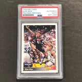 1992-93 Upper Deck #126 Glen Rice Signed Card PSA Slabbed Heat