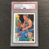 1991-92 NBA Hoops SKYBOX #135 Scott Brooks Signed Card AUTO PSA Slabbed Timberwolves